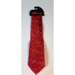 Keith Daniels Valentine's Day Novelty Neck Tie Red Hearts Couple in Love New